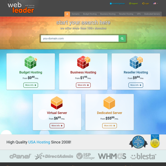 Скриншот Web-leader.net