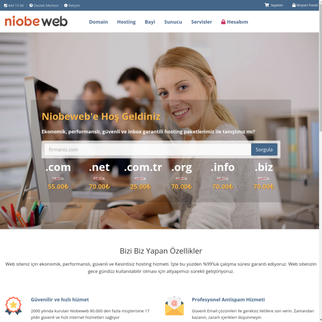 Скриншот Niobeweb.net