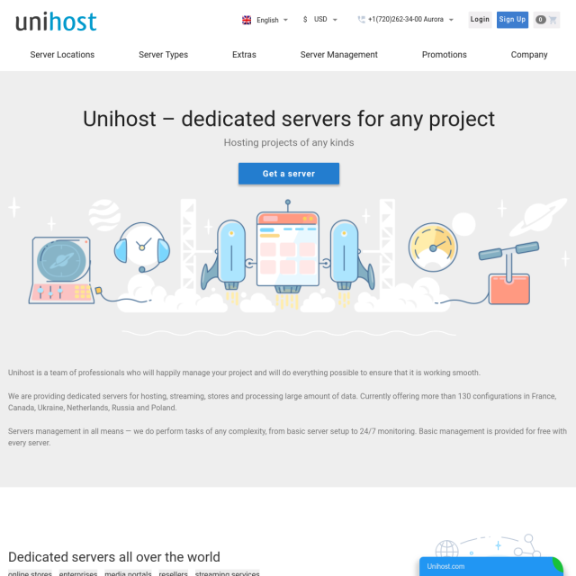 Скриншот Unihost